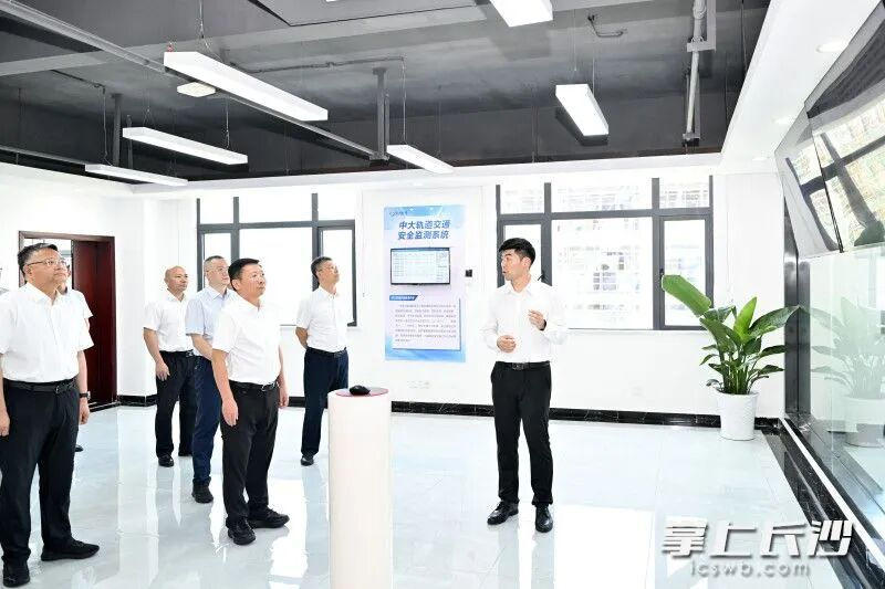 陈博彰在湖南湘江新区调研园区高质量发展、现代服务业产业链建设，实地走访中大科技